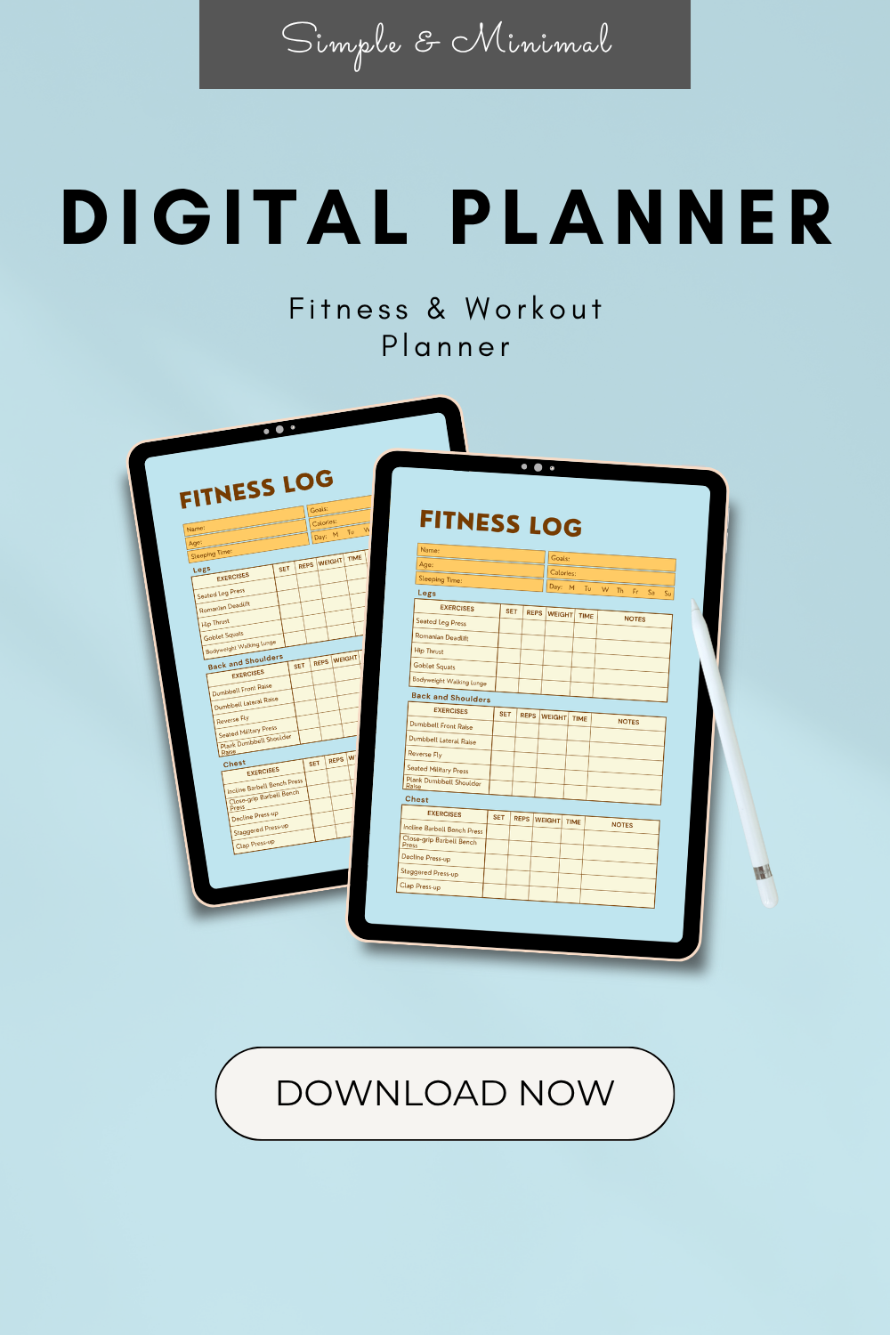 Fitness & Workout Planner